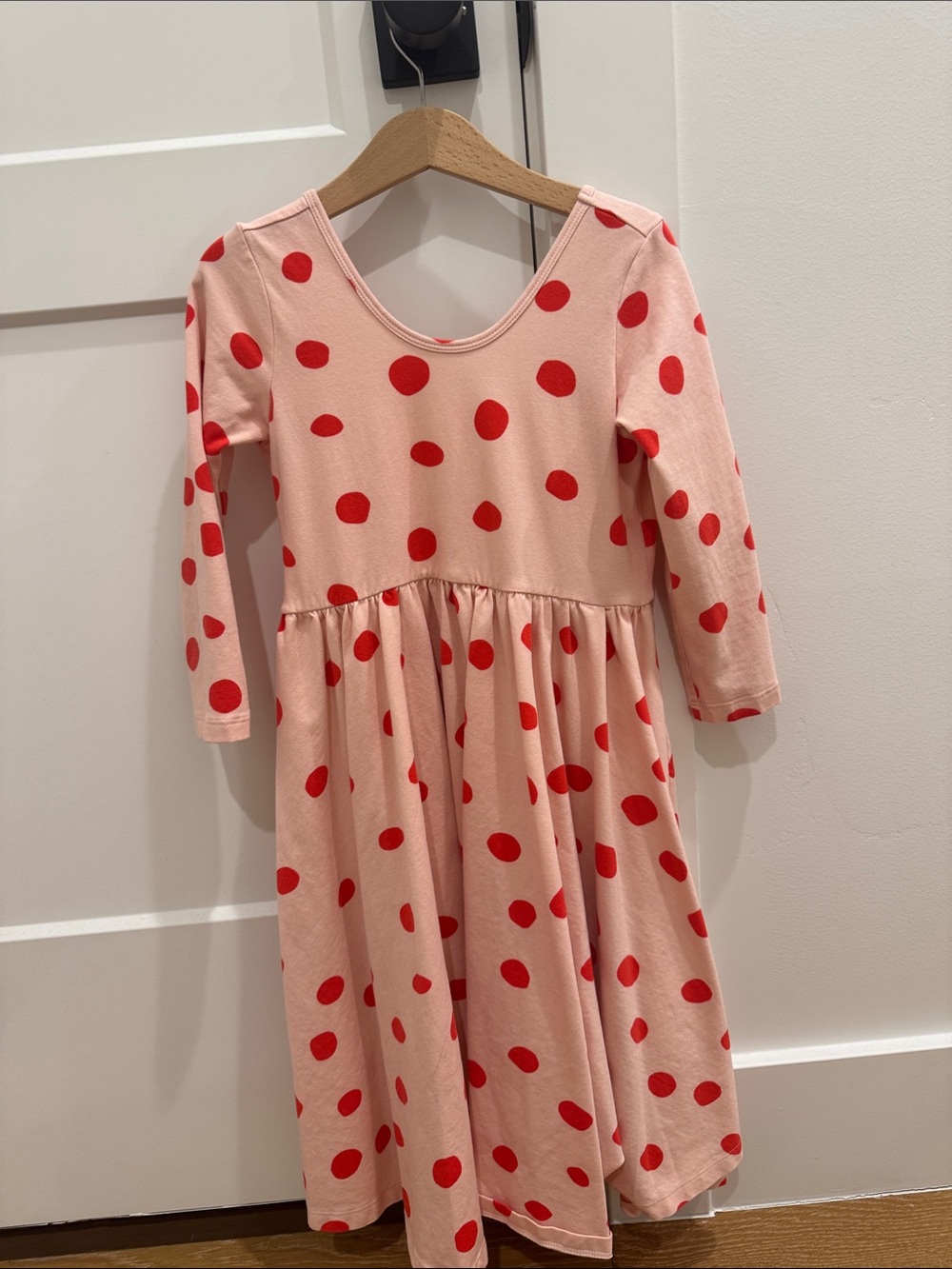Alice + Ames Pink Dress with Red Polka Dots